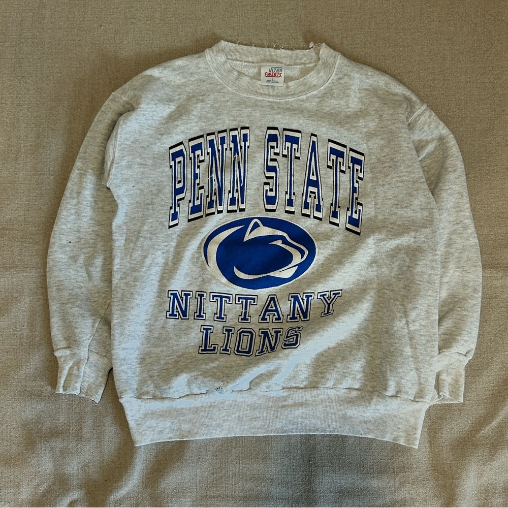 Vintage Gray Penn State Nittany Lions Sweater